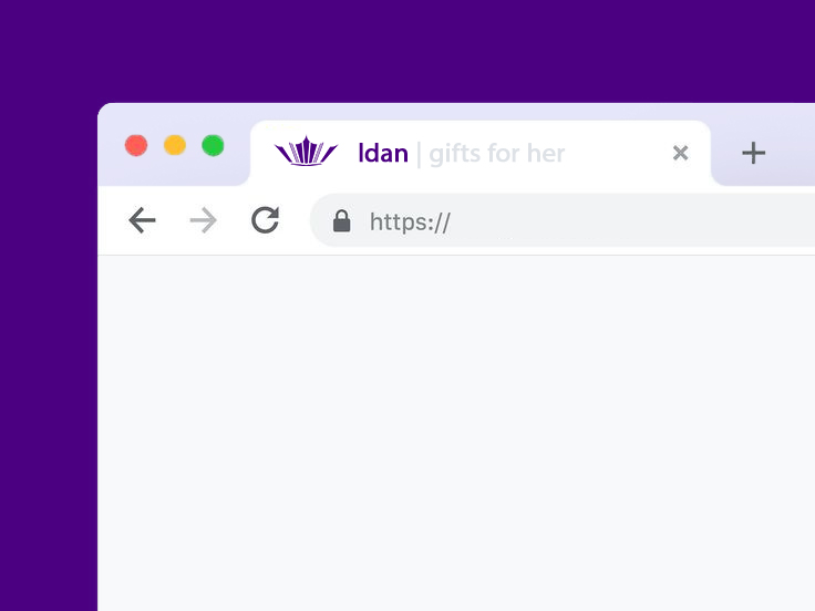 Idan — Website and Favicon Mockup